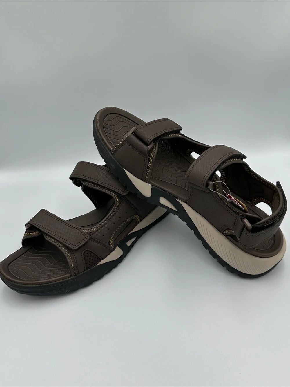 NWT Eddie Bauer Anchor Brown Sport Sandals Men’s Size 10M Comfort Outdoor Hiking